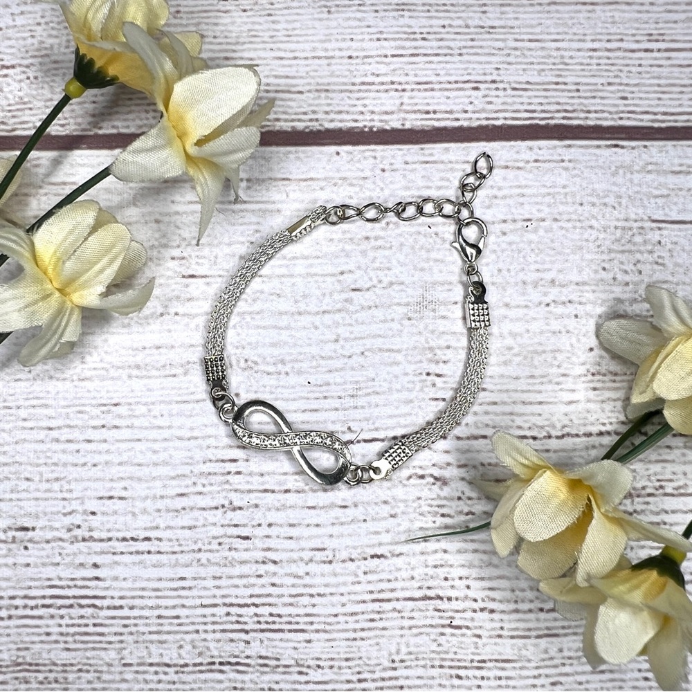 Infinity Rhinestone Bracelet - Picture 8 of 8
